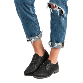 Bequeme Schnürschuhe schwarz 1