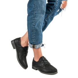 Bequeme Schnürschuhe schwarz 2