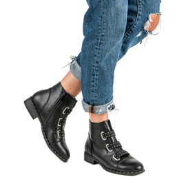 Bestelle Schwarze Stiefeletten mit Reißverschluss 1