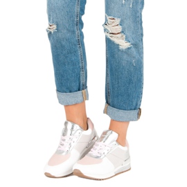 Betler Pastell Sportschuhe weiß grau rosa 1