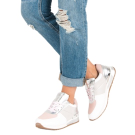 Betler Pastell Sportschuhe weiß grau rosa 2