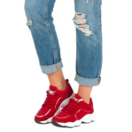 Vices Wildleder Sportschuhe Laster rot 1