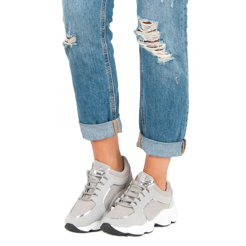 Vices Wildleder Sportschuhe Laster grau 1