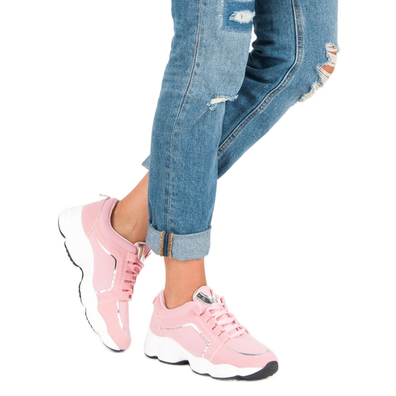 Vices Wildleder Sportschuhe Laster rosa 2