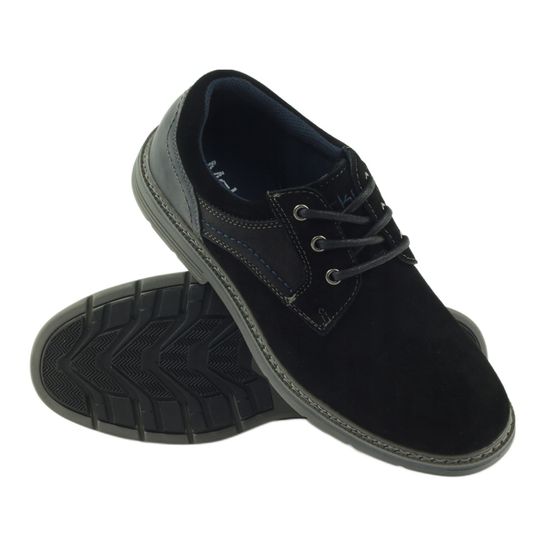 McKey Herren Wildlederschuhe 285 schwarz marineblau 3
