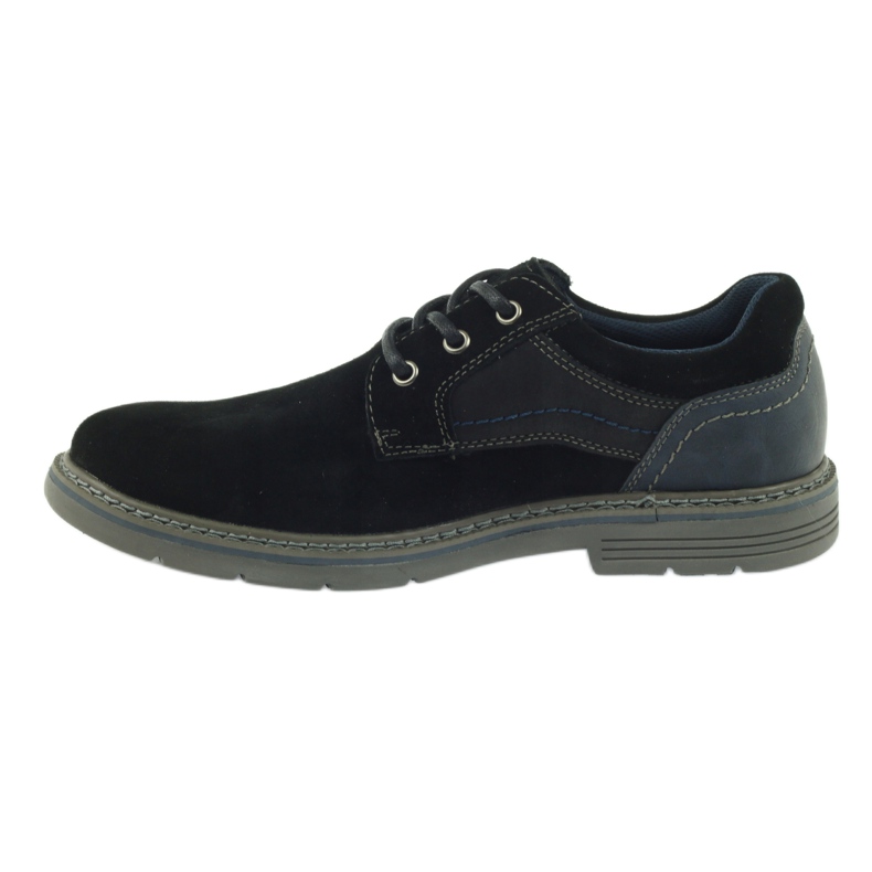 McKey Herren Wildlederschuhe 285 schwarz marineblau 2