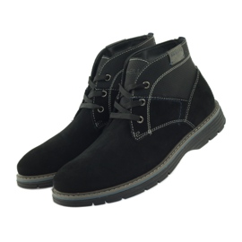 McKey Herren Wildleder Schnürstiefel 284 schwarz 4