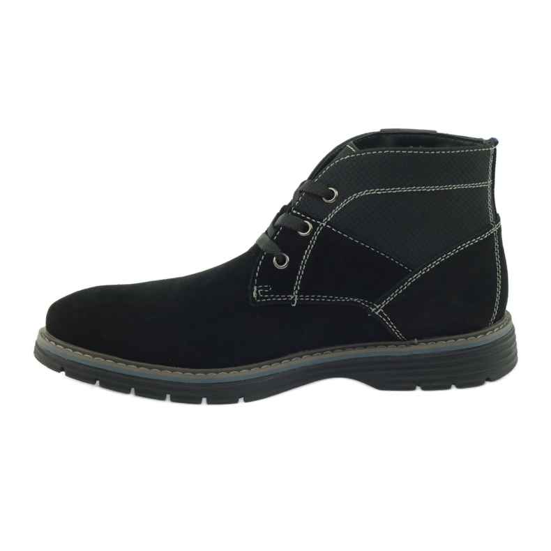 McKey Herren Wildleder Schnürstiefel 284 schwarz 2