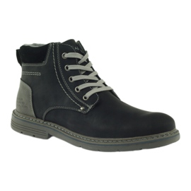 McKey Schwarze Herren Schnürstiefel 288 grau 1