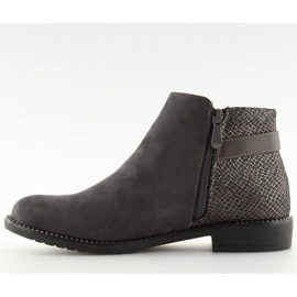 Graue Jodhpur-Stiefel für Damen 3118 Grau 2