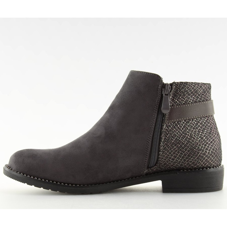 Graue Jodhpur-Stiefel für Damen 3118 Grau 2