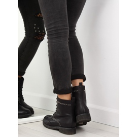 Schwarze Arbeiter mit Nieten 432-PA Schwarz 2