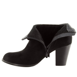 Schwarze Stiefel mit hohen Absätzen 863-GA Schwarz 2