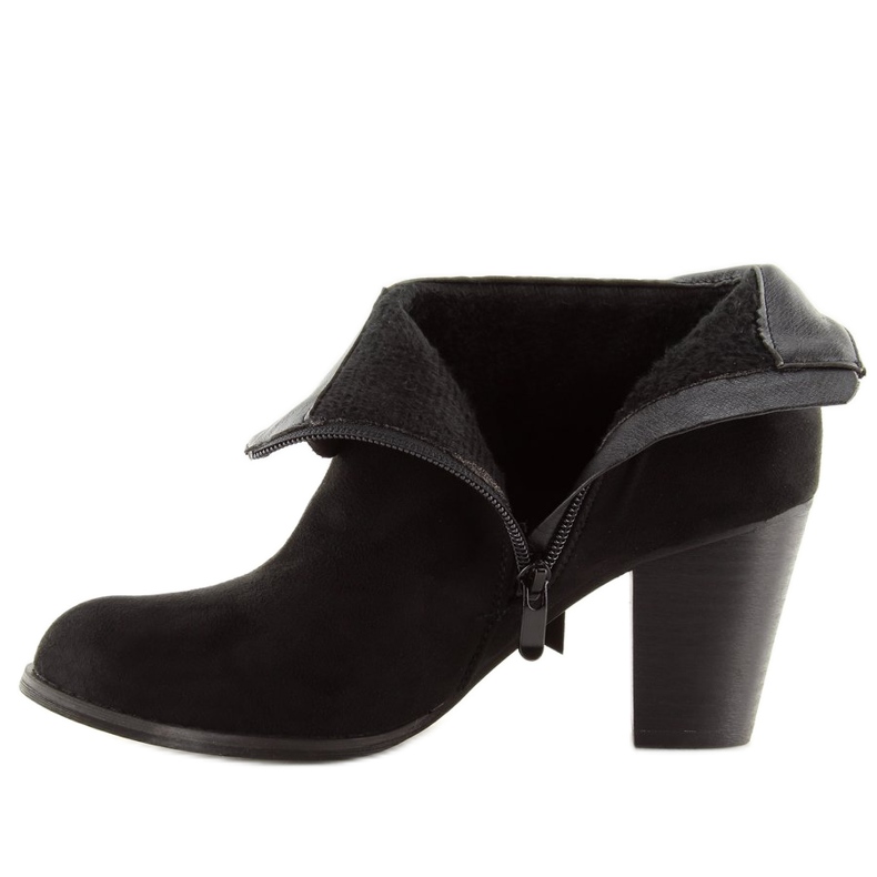 Schwarze Stiefel mit hohen Absätzen 863-GA Schwarz 2