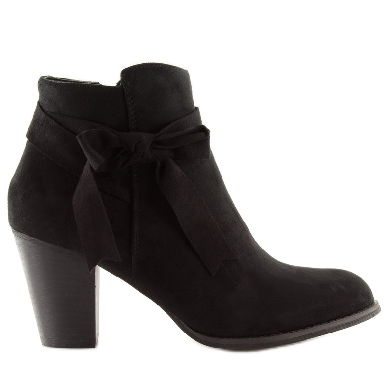 Schwarze Stiefel mit hohen Absätzen 863-GA Schwarz 1