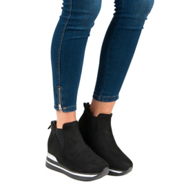 Bestelle Jodhpurstiefel auf der Plattform schwarz 1