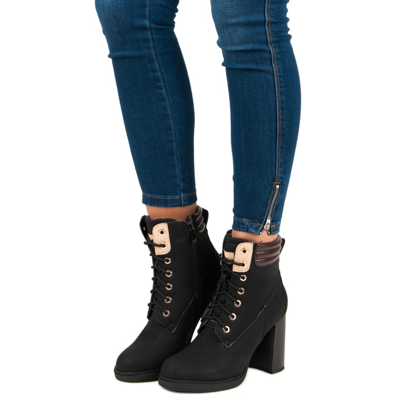 Bello Star Schwarze Arbeitsstiefel 1