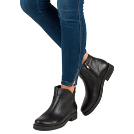 Niedrige Stiefel auf dem VINCEZA-Reißverschluss schwarz 2