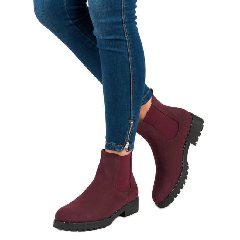 Seastar Lässige Jodhpur-Stiefel schwarz rot 2
