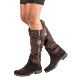 Braune Damenstiefel 2
