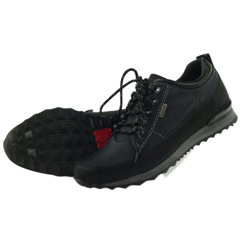 Riko Herren niedrige Trekkingschuhe 855 schwarz 5