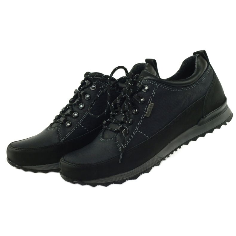Riko Herren niedrige Trekkingschuhe 855 schwarz 4