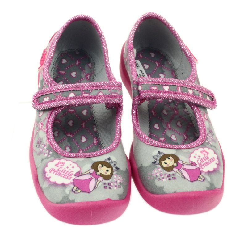 Klett-Hausschuhe Befado 114x305 grau rosa 3