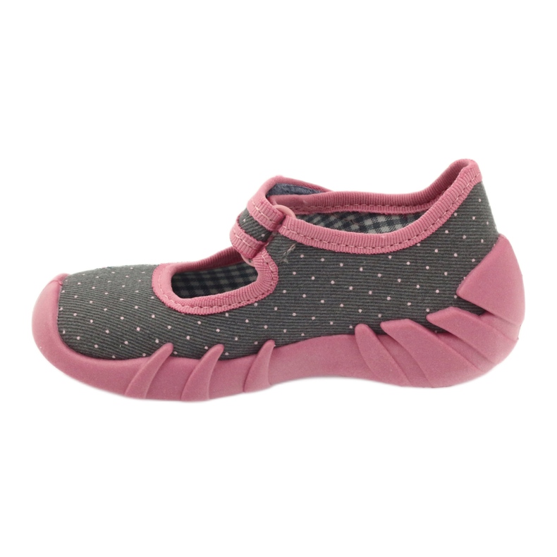 Hausschuhe Kaninchen Befado 109p168 grau rosa 2