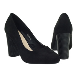 Sergio Leone Schwarze Wildleder Pumps 200 4