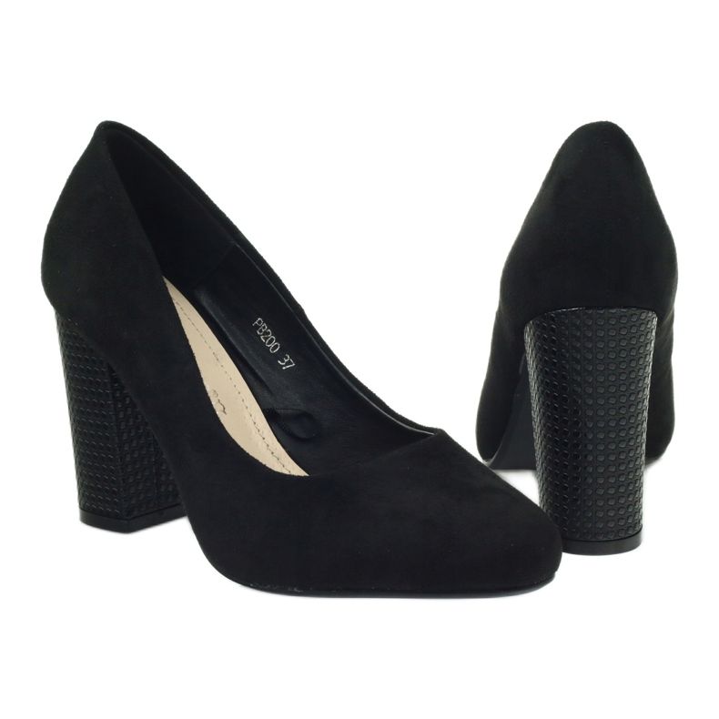 Sergio Leone Schwarze Wildleder Pumps 200 4