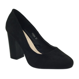 Sergio Leone Schwarze Wildleder Pumps 200 1