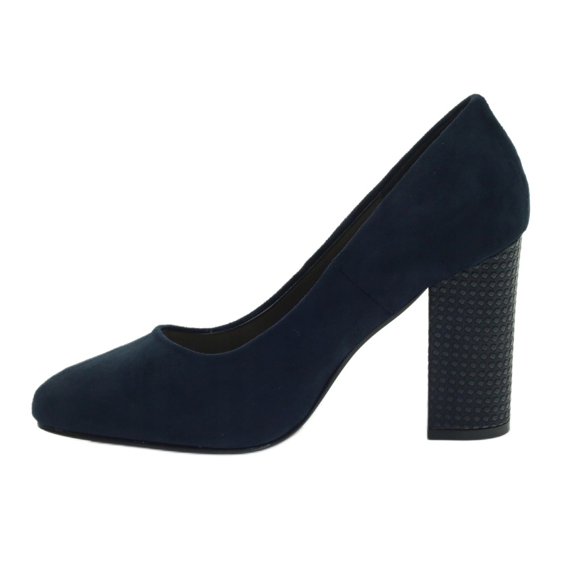Sergio Leone Marineblaue Wildlederpumps PB200 2