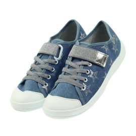 Befado Kinderschuhe Turnschuhe Hausschuhe 251Q094 blau grau 4