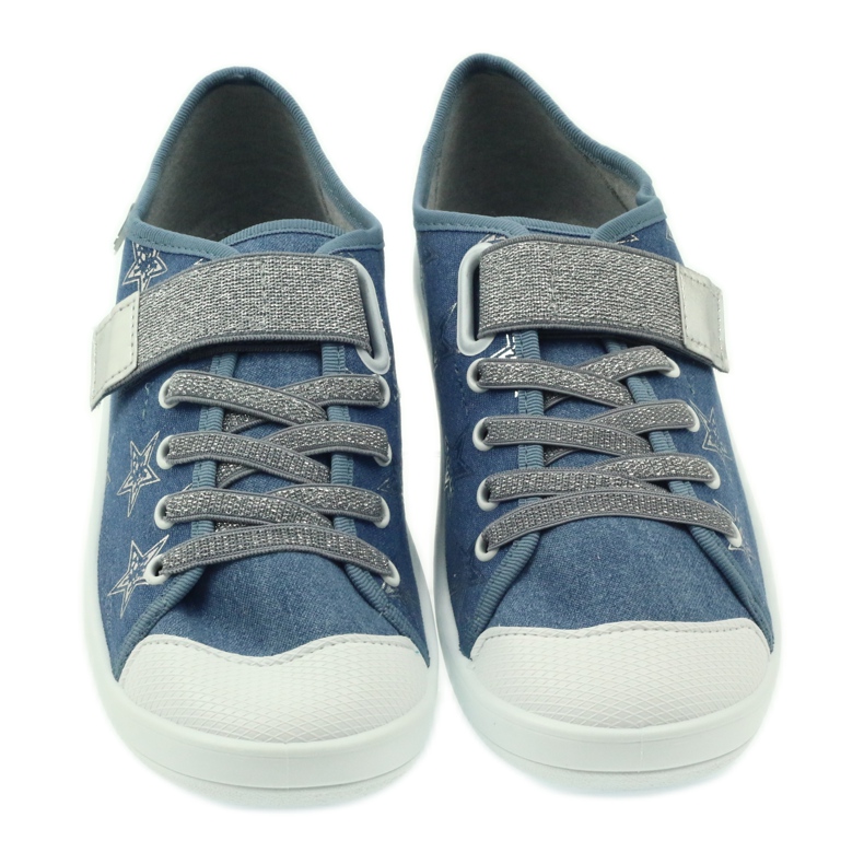 Befado Kinderschuhe Turnschuhe Hausschuhe 251Q094 blau grau 3