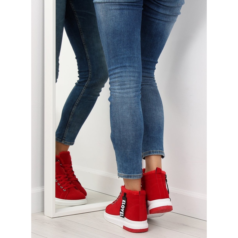 Rote isolierte Sneaker 2018-67 rot 2