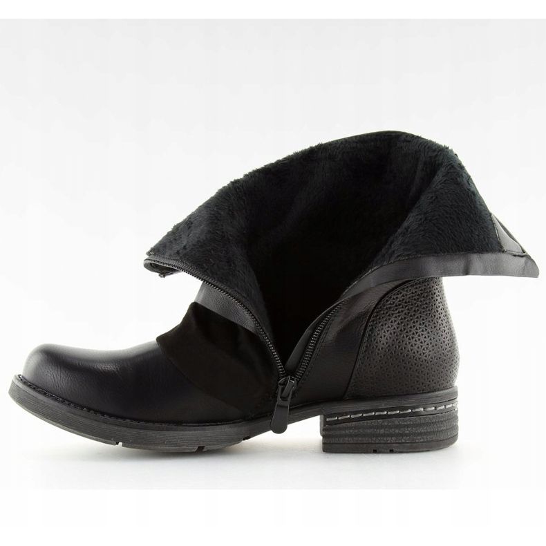 Schwarze Militärstiefel BH98-KB Schwarz 1