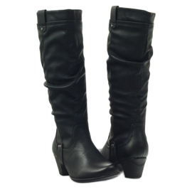 Schwarze Stiefel, super bequeme Aloeloe 4