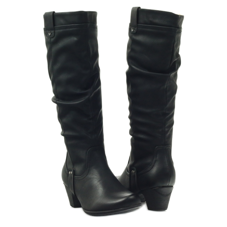 Schwarze Stiefel, super bequeme Aloeloe 4
