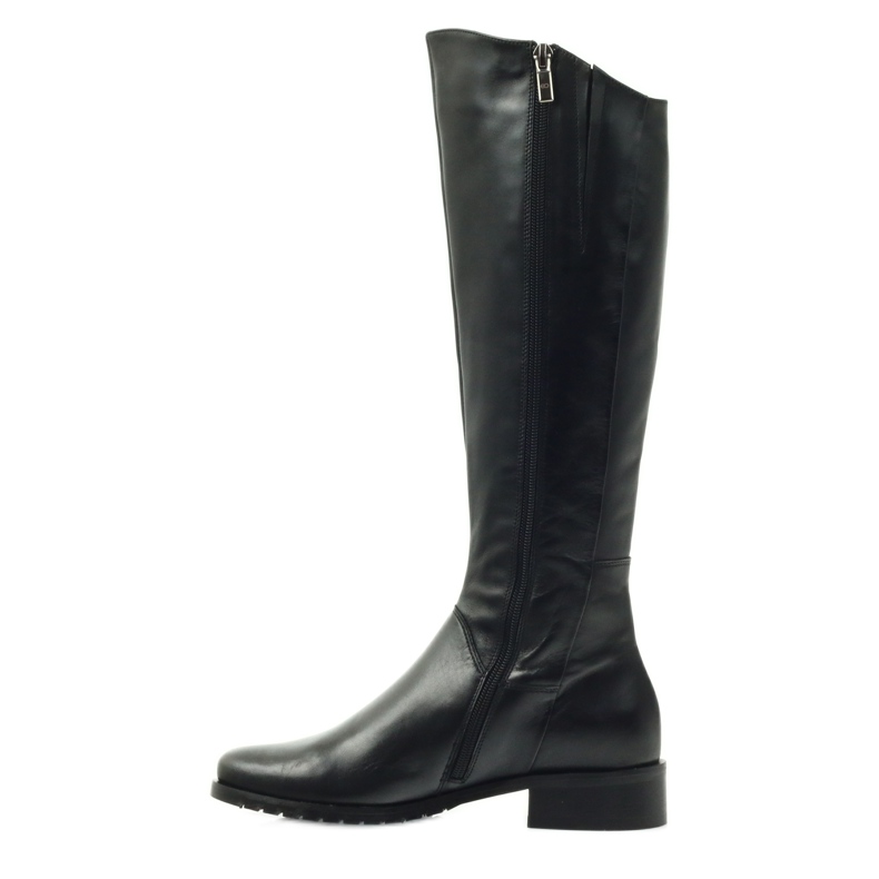 Schwarze lange Stiefel Edeo 2206 2