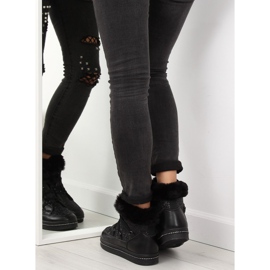 AX05 schwarze Mond-Schneestiefel 2