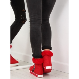 Rote knöchelhohe Sneakers NB252P Rot 1