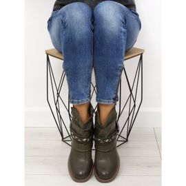 Grüne Damenstiefel 815-PA DK.GREEN 1