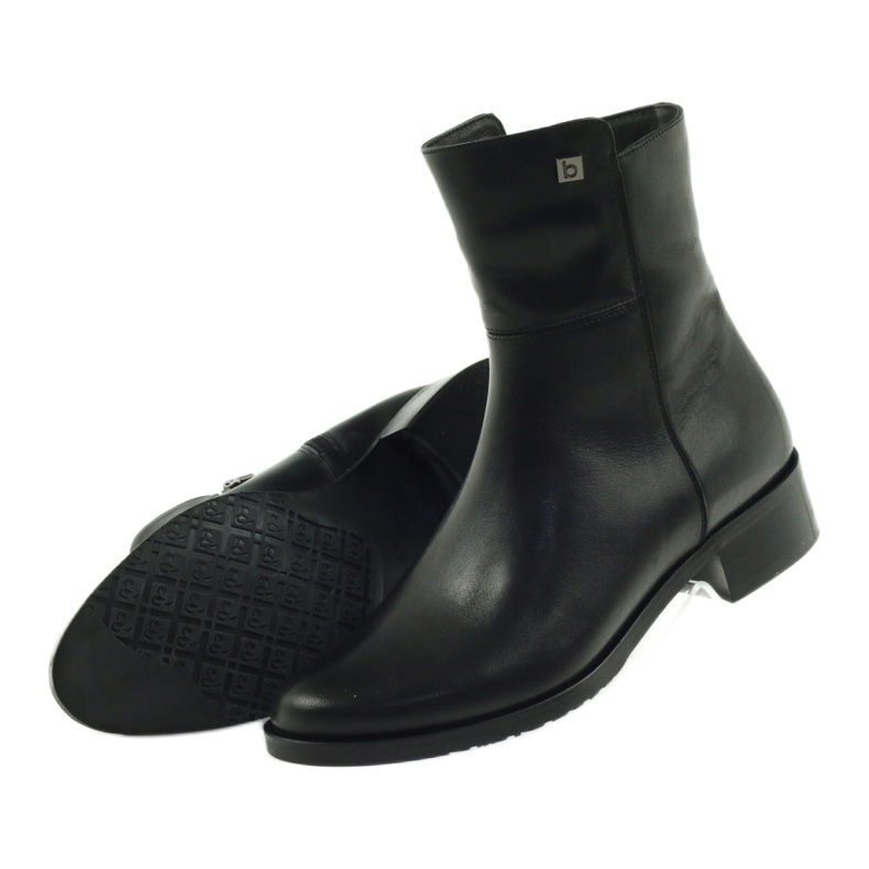Schwarze hohe Stiefel Arka 7330 mit Reißverschluss 4