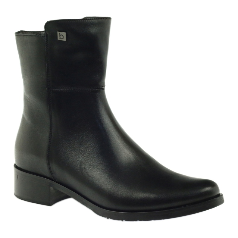 Schwarze hohe Stiefel Arka 7330 mit Reißverschluss 1