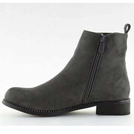 Graue Chelsea Boots für Damen NS025P Grau 1