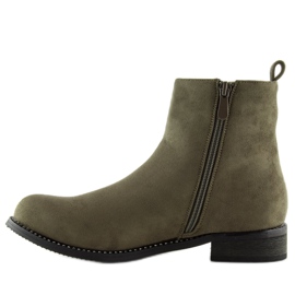 Grüne Chelsea-Stiefel für Damen NS025P Grün 1