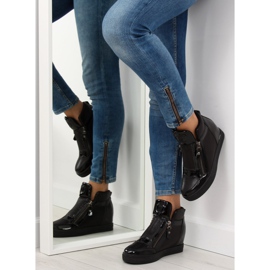 Schwarze Damen Sneaker R24-6 Schwarz 2