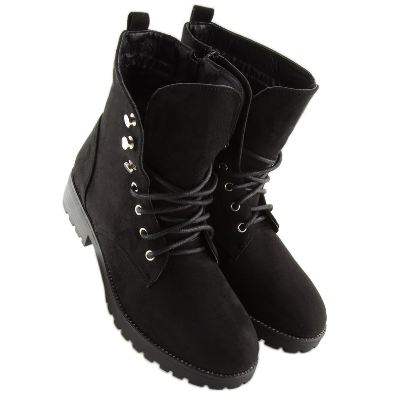 Schwarze Wildleder Arbeiter NC698 Black 1