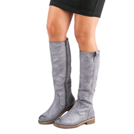 Super Me Lässige Damenstiefel blau 1