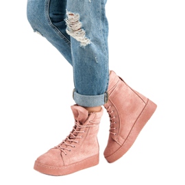 Bello Star Schneestiefel aus Wildleder rosa 2